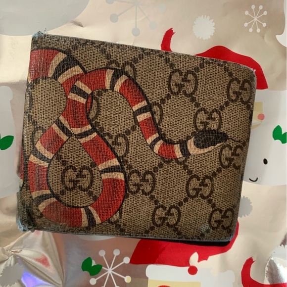 Gucci Red Snake Wallet